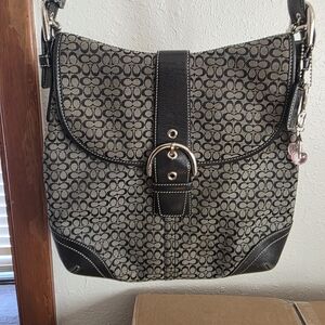 Coach Soho Black and Gray Reversable Women Bag